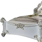 Lit king-size californien Vendome 100" en cuir synthétique et finition perle antique - Acme Furniture