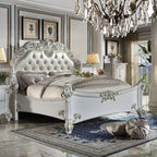 Lit king-size californien Vendome 100" en cuir synthétique et finition perle antique - Acme Furniture