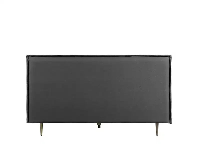 Lit Metis King en cuir grainé gris Acme Furniture