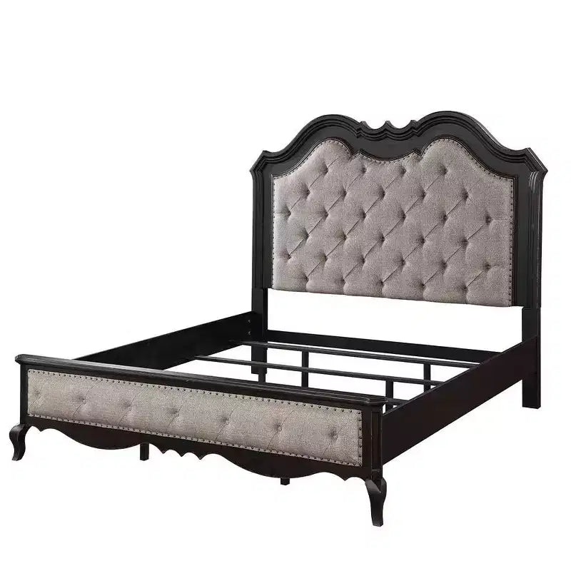 Lit King-size 82,5 po : Chelmsford Beds, Clous décoratifs, Tête de lit capitonnée - Acme Furniture