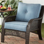 Ensemble de deux coussins d'extérieur haut de gamme Sunbrella pour assise profonde