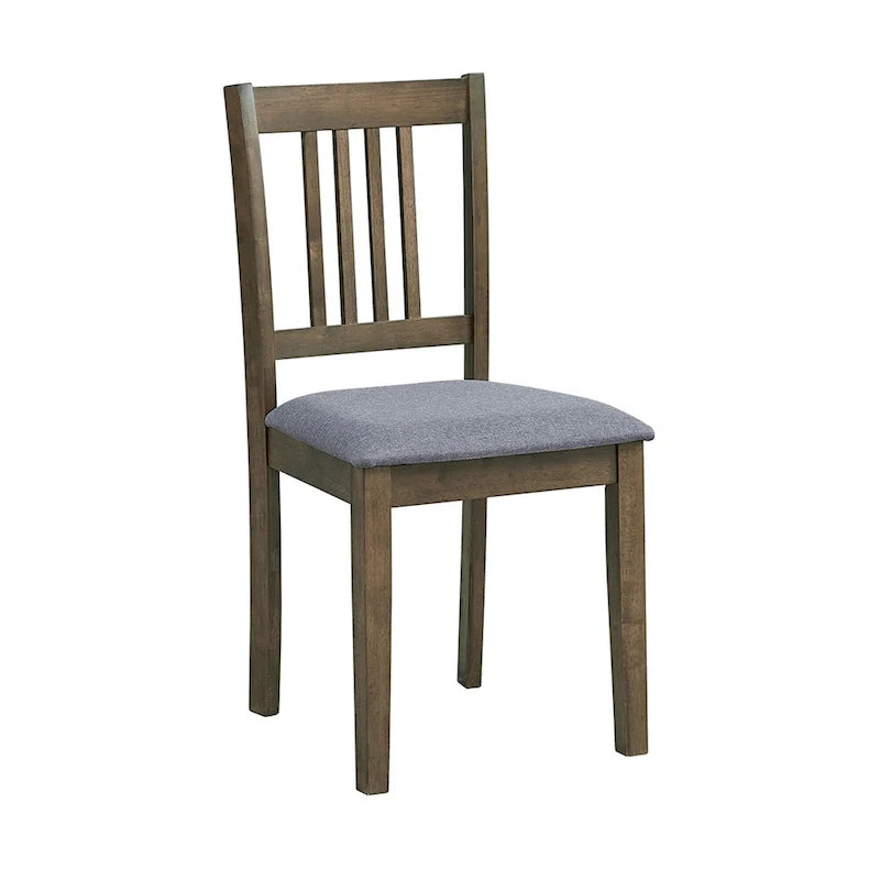 Ensemble Table et Chaises de Salle à Manger Carrée en Bois, Table à Manger Décontractée avec 4 Chaises de Salle à Manger Rembourrées pour Coin Repas de Cuisine
