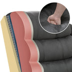 Fauteuil inclinable à plat releveur électrique pour personnes âgées avec massage et chauffage