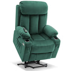Fauteuil inclinable releveur électrique grand format MCombo avec repose-pieds extensible pour personnes âgées de grande taille, télécommande manuelle, porte-gobelets, tissu 7426