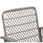 Ensemble de 3 chaises de jardin pivotantes et basculantes d'extérieur, ensemble de conversation de terrasse à 360 degrés
