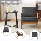 Fauteuil d'appoint rembourré Mid-Century Modern