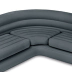 Canapé d'angle gonflable Intex en forme de L avec porte-gobelets, gris (lot de 2) - 26