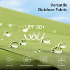 MAISON ARTS Parasol excentré rectangulaire de 4,5 m avec manivelle, parasol de marché double face d'extérieur avec lumières LED solaires et base incluse