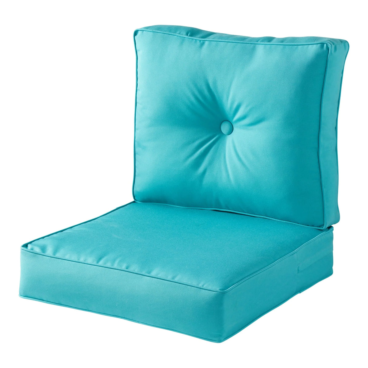 Ensemble de deux coussins d'extérieur haut de gamme Sunbrella pour assise profonde