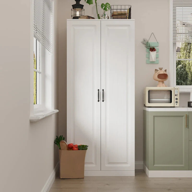 Organisateur de cuisine polyvalent : Meuble compact de 80 cm avec rangement intelligent