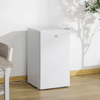 HOMCOM Mini-réfrigérateur de 90,6 L avec congélateur, Réfrigérateur compact à porte unique avec thermostat réglable pour chambre