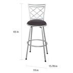 Tabourets Alyssa à hauteur réglable et pivotants Simple Living (lot de 3)