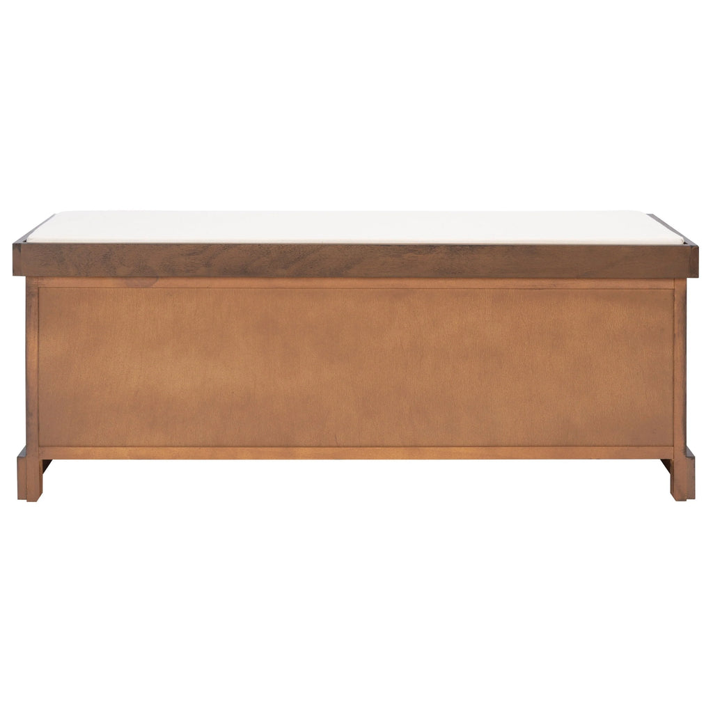 Banc de rangement SAFAVIEH Fiorello 3 tiroirs avec coussin - 47,3 L x 15 P x 19 H - 47Lx15Px19H