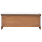 Banc de rangement SAFAVIEH Fiorello 3 tiroirs avec coussin - 47,3 L x 15 P x 19 H - 47Lx15Px19H