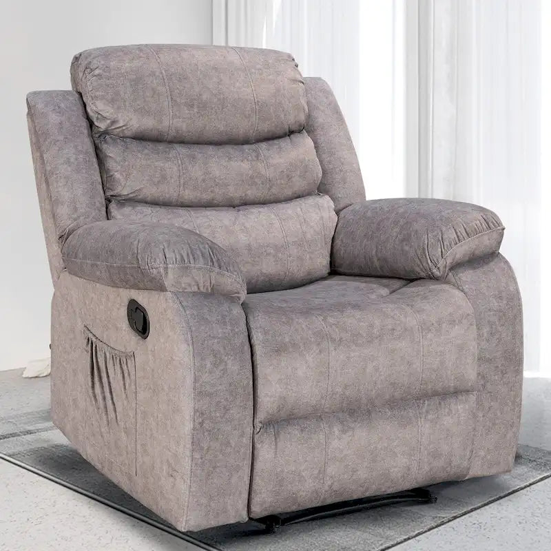 Fauteuil inclinable moelleux avec fonctions massage et chaleur