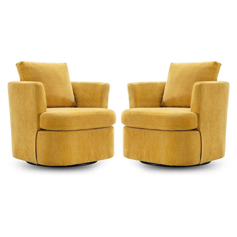 Fauteuils pivotants modernes Chenille pour salon