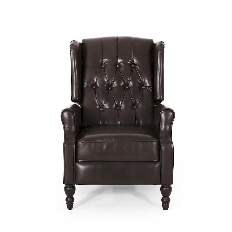 Fauteuil inclinable en cuir reconstitué Walter Brown par Christopher Knight Home