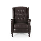 Fauteuil inclinable en cuir reconstitué Walter Brown par Christopher Knight Home