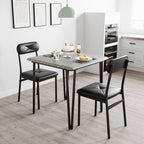 Ensemble table de cuisine et chaises pour salle à manger - 3 pièces