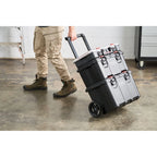 Keter Stack-n-Roll – Système modulaire 3 pièces de rangement et d'organisation d'outils mobile en résine durable