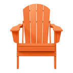 Chaise Adirondack pliante d'extérieur tout temps Polytrends Laguna résistante à la décoloration pour patio