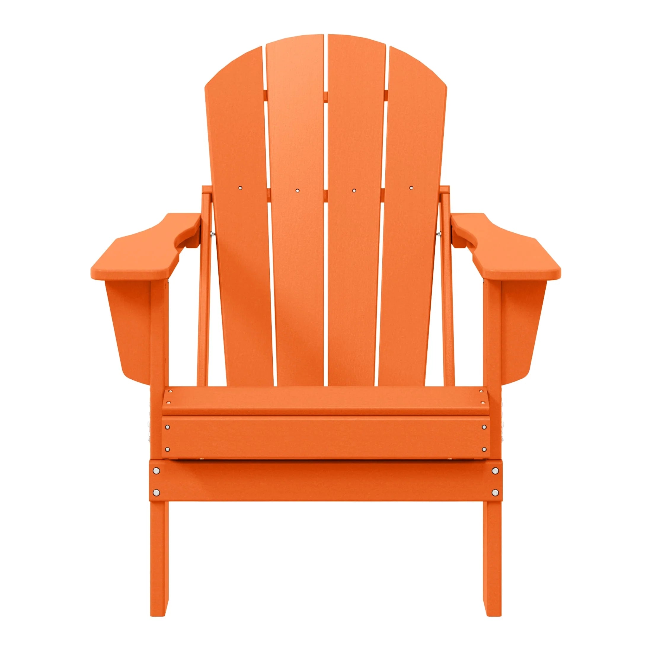 Chaise Adirondack pliante d'extérieur tout temps Polytrends Laguna résistante à la décoloration pour patio