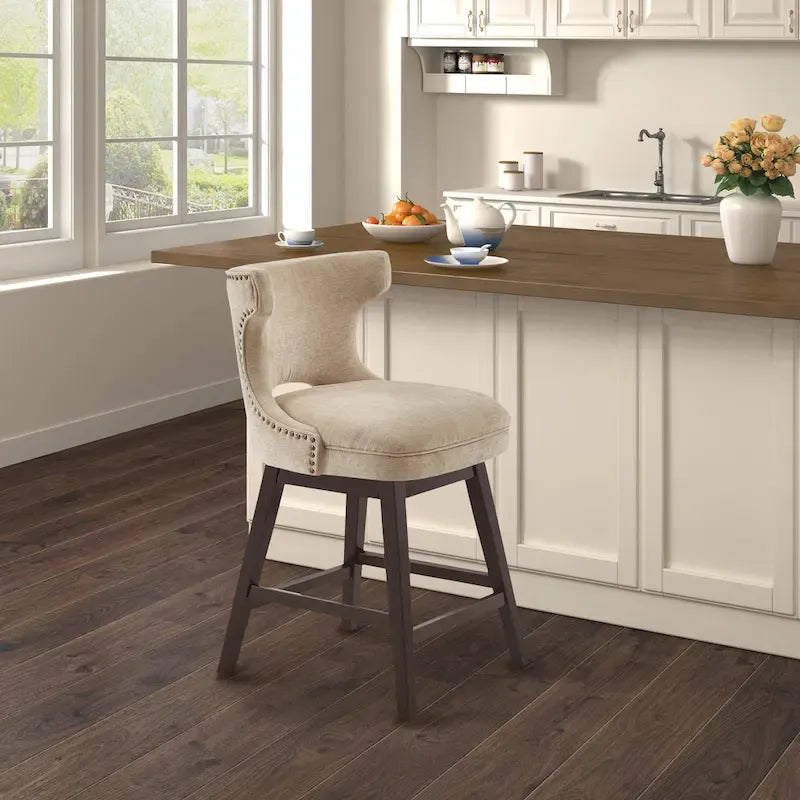Tabouret de comptoir pivotant à 360 degrés Janet de Madison Park