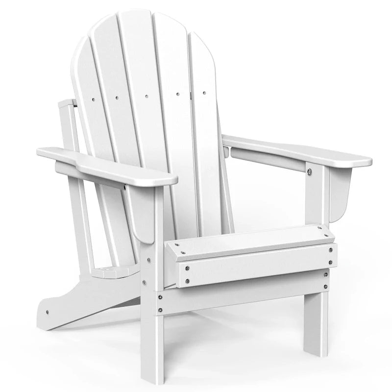 Chaise Adirondack pliante d'extérieur avec porte-gobelet