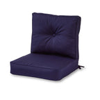 Ensemble de deux coussins d'extérieur haut de gamme Sunbrella pour assise profonde