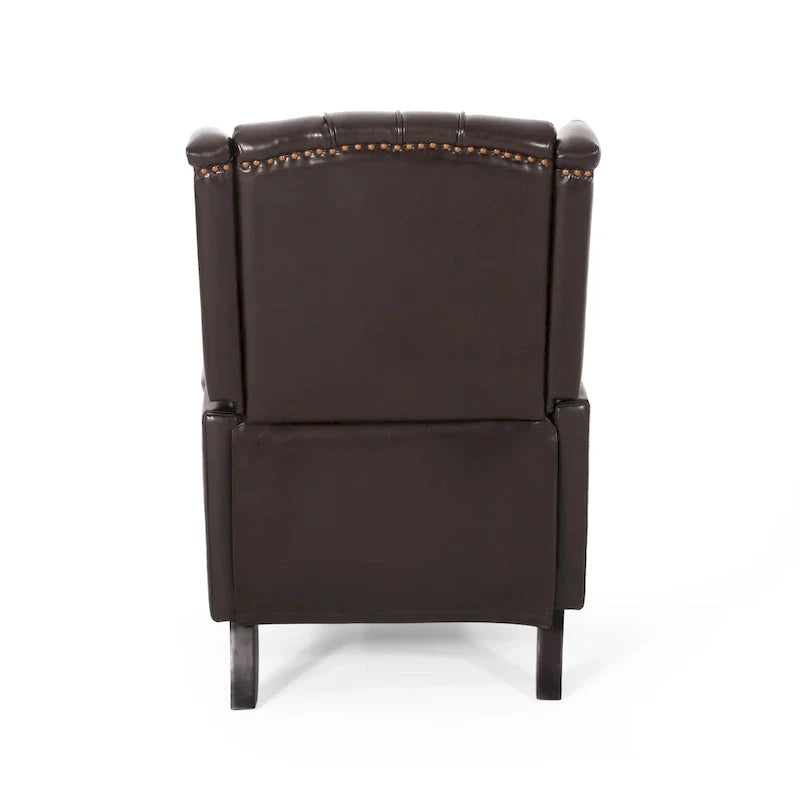 Fauteuil inclinable en cuir reconstitué Walter Brown par Christopher Knight Home