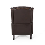 Fauteuil inclinable en cuir reconstitué Walter Brown par Christopher Knight Home