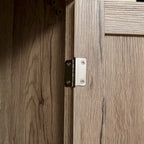 HOMCOM Grand garde-manger de cuisine autoportant de 183 cm, organisateur de rangement à 4 portes avec 4 niveaux et étagères réglables, blanc