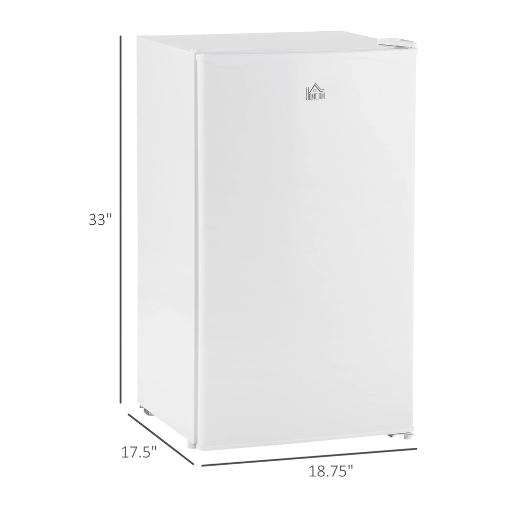 HOMCOM Mini-réfrigérateur de 90,6 L avec congélateur, Réfrigérateur compact à porte unique avec thermostat réglable pour chambre