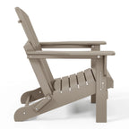 Chaise Adirondack pliante d'extérieur tout temps Polytrends Laguna résistante à la décoloration pour patio
