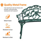 Banc extérieur en métal Yaheetech Banc de jardin de parc - N/A