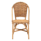 Chaise de salle à manger en rotin naturel bohème moderne Neola