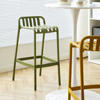 Tabouret de Bar Minimaliste en Plastique pour Intérieur Extérieur