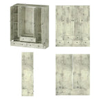 Armoire penderie placard 59L Grande armoire autonome blanche