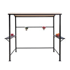 Abri barbecue en acier avec auvent, 1,5 x 2,4 m