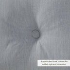 Ensemble de deux coussins d'extérieur haut de gamme Sunbrella pour assise profonde