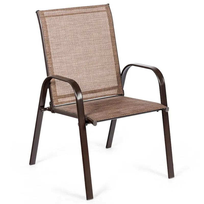 Costway Lot de 4 chaises de jardin et de terrasse avec accoudoirs – Voir détails