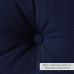 Ensemble de deux coussins d'extérieur haut de gamme Sunbrella pour assise profonde