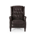 Fauteuil inclinable en cuir reconstitué Walter Brown par Christopher Knight Home
