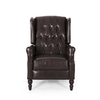 Fauteuil inclinable en cuir reconstitué Walter Brown par Christopher Knight Home