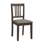 Ensemble Table et Chaises de Salle à Manger Carrée en Bois, Table à Manger Décontractée avec 4 Chaises de Salle à Manger Rembourrées pour Coin Repas de Cuisine