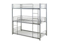 Superposed bed 3 levels metal 90x190 Greenat-Color Grey