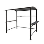 Abri barbecue en acier avec auvent, 1,5 x 2,4 m