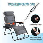 Fauteuil de relaxation zéro gravité XL surdimensionné rembourré avec accoudoirs plus larges et porte-gobelet réglable - N/A