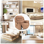 Fauteuil inclinable moelleux avec fonctions massage et chaleur