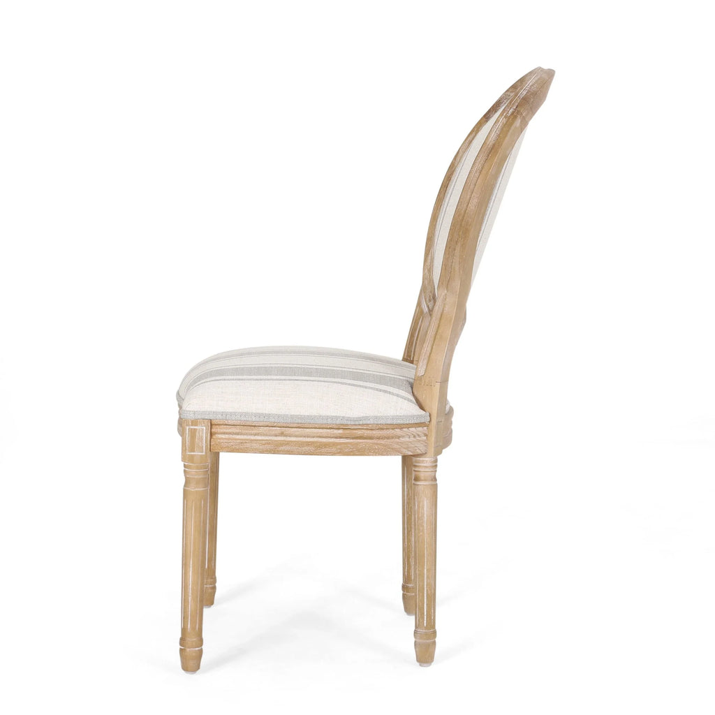 Chaises de salle à manger en tissu de style campagnard français - NH419413